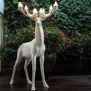 Veluaine Lampadaire Figurine de Cerf Artistique Et Ludique