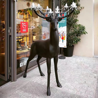 Veluaine Lampadaire Figurine de Cerf Artistique Et Ludique