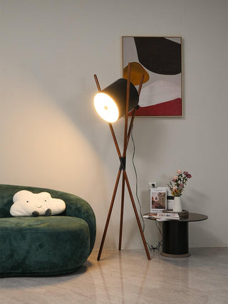 Syloena Lampadaire Contemporaine en Bois
