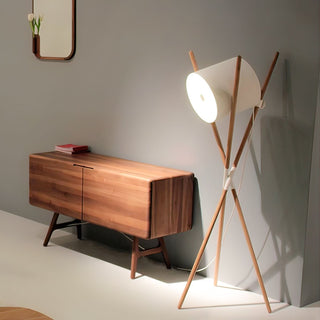 Syloena Lampadaire Contemporaine en Bois