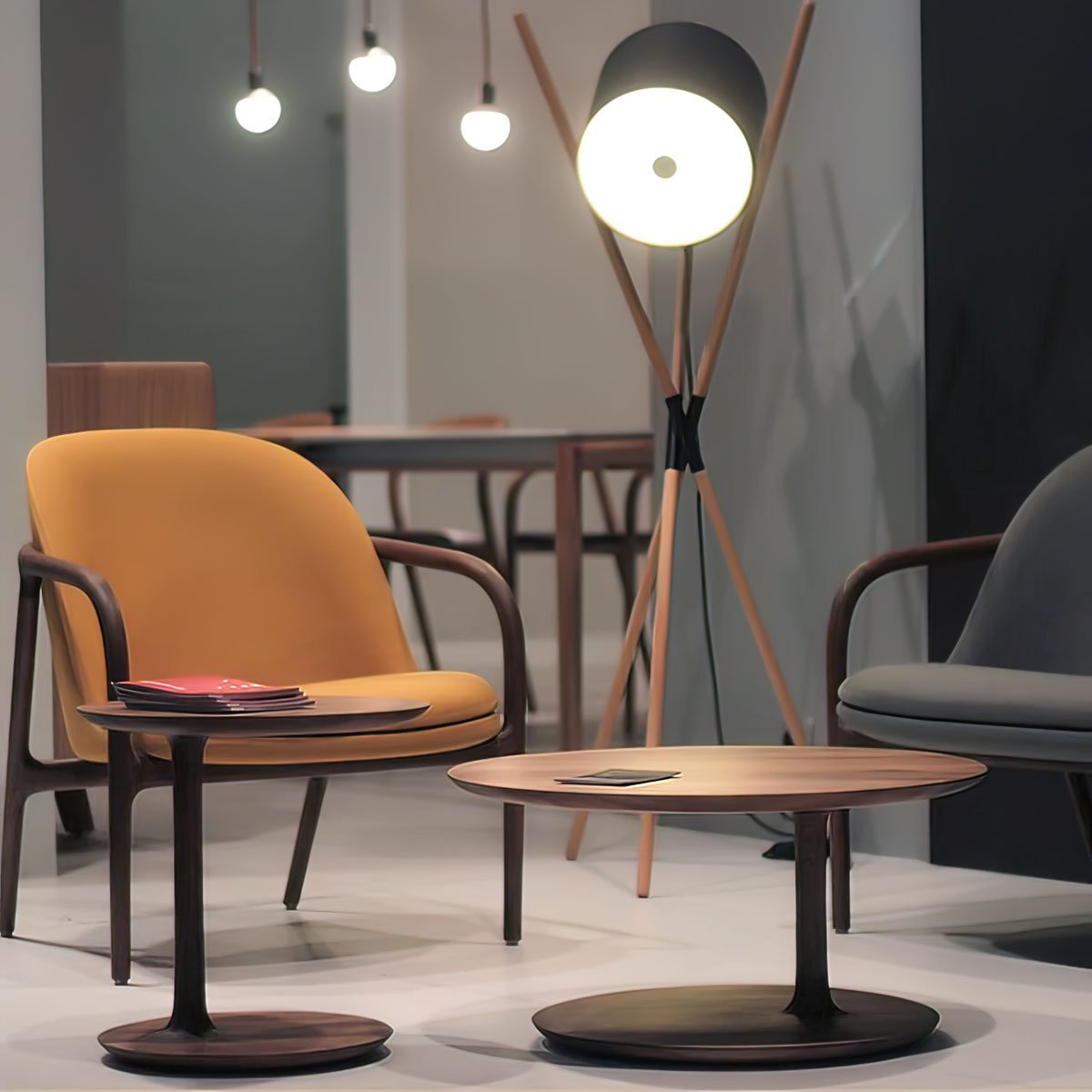 Syloena Lampadaire Contemporaine en Bois