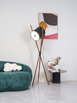 Syloena Lampadaire Contemporaine en Bois