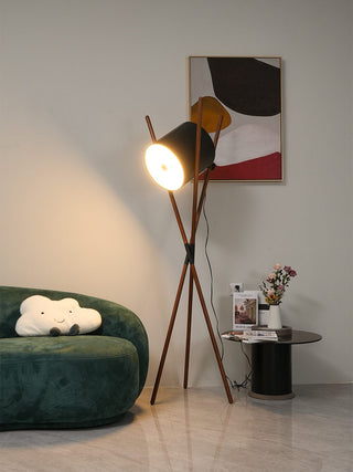 Syloena Lampadaire Contemporaine en Bois