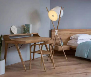 Syloena Lampadaire Contemporaine en Bois