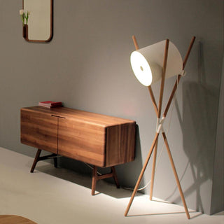 Syloena Lampadaire Contemporaine en Bois