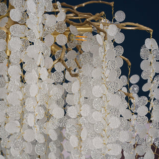 Lustra Suspension Lampe Goutte de Rosée en Cristal