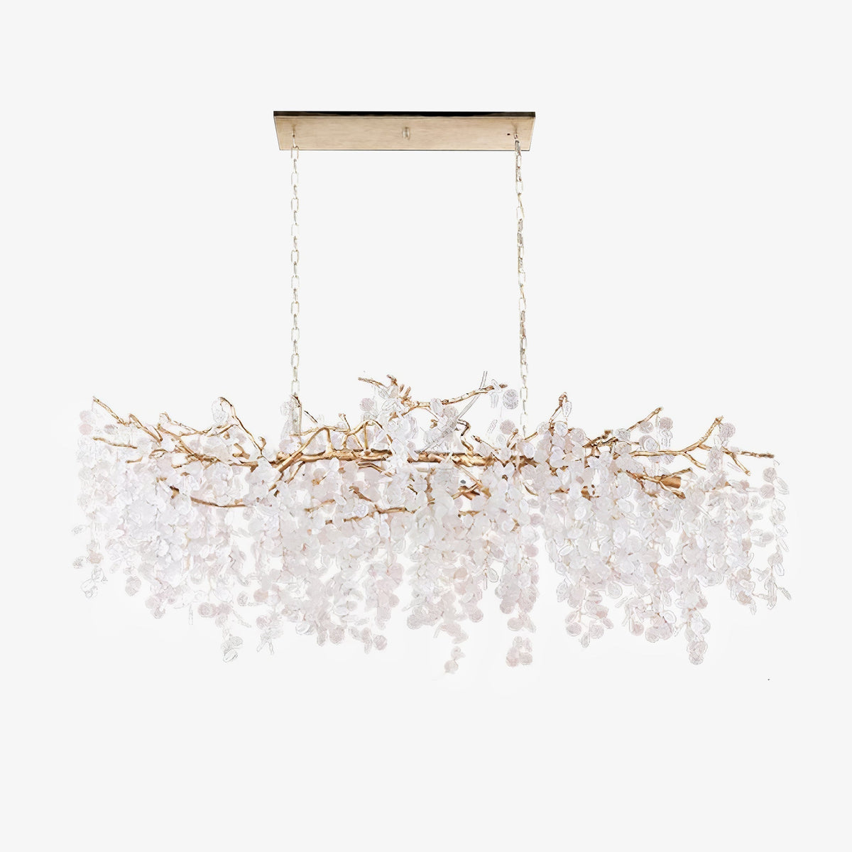 Ravelise Suspension Lampe Goutte de Rosée en Cristal