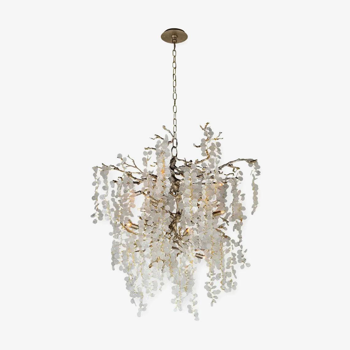 Ravelise Suspension Lampe Goutte de Rosée en Cristal