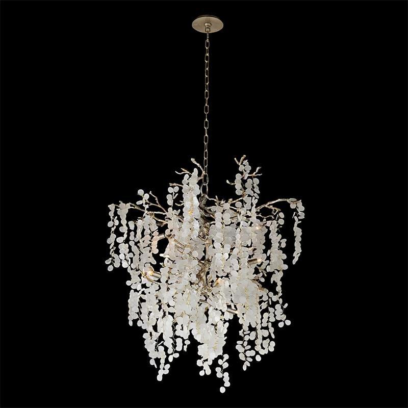 Ravelise Suspension Lampe Goutte de Rosée en Cristal