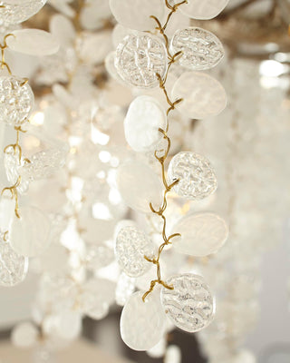 Lustra Suspension Lampe Goutte de Rosée en Cristal