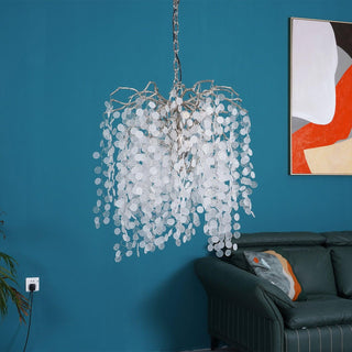 Lustra Suspension Lampe Goutte de Rosée en Cristal