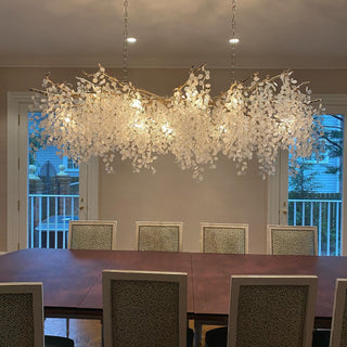Lustra Suspension Lampe Goutte de Rosée en Cristal