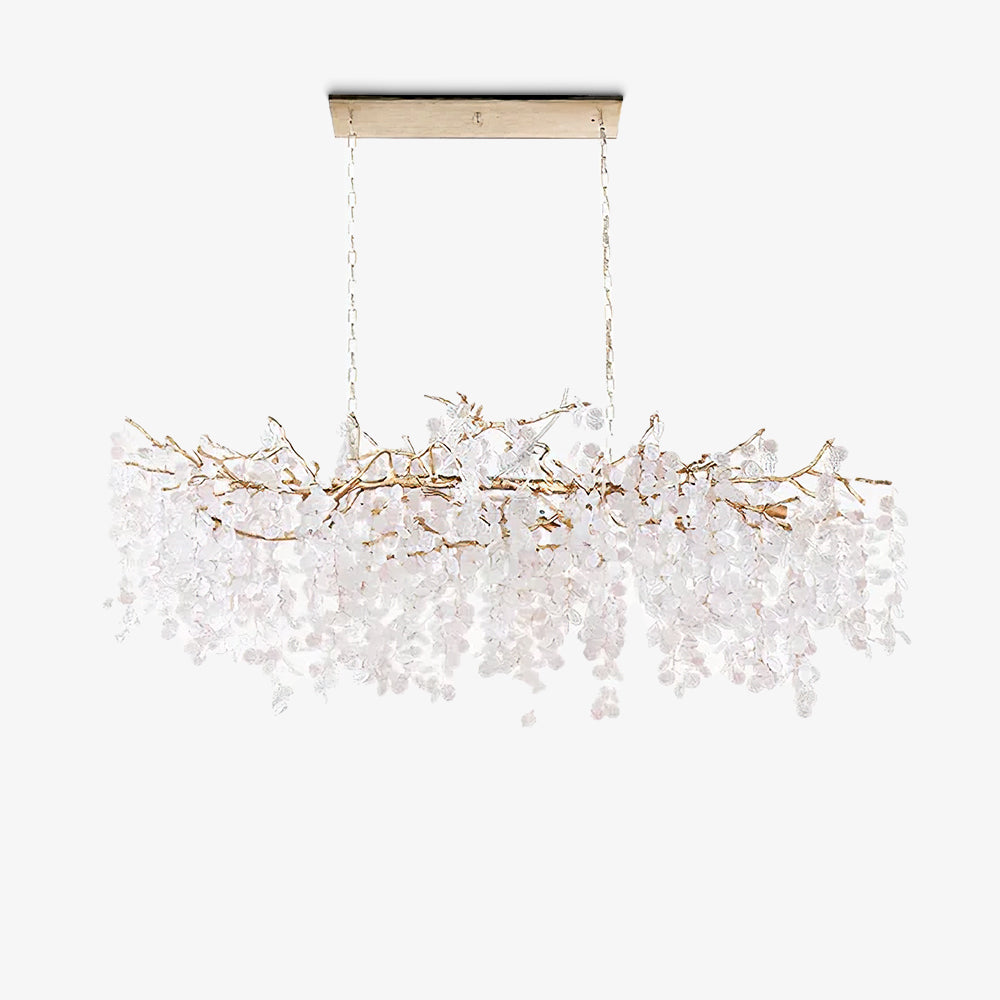 Ravelise Suspension Lampe Goutte de Rosée en Cristal