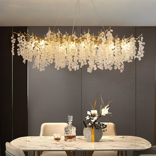 Lustra Suspension Lampe Goutte de Rosée en Cristal