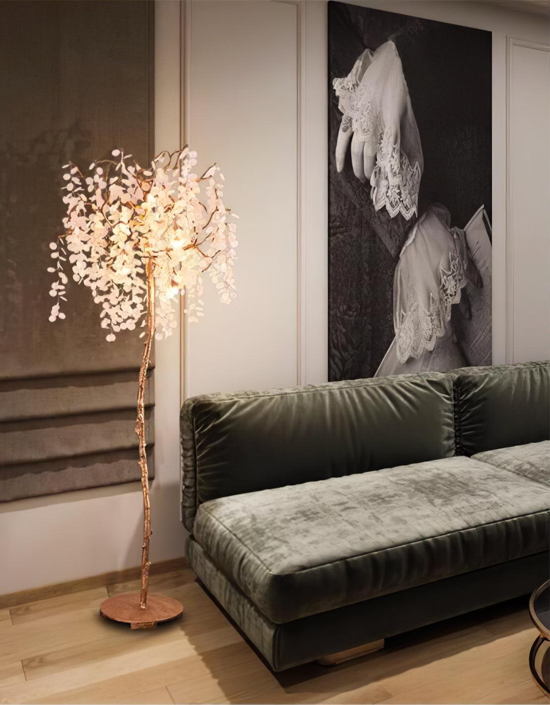 Arsorir Lampadaire en Verre Arbre