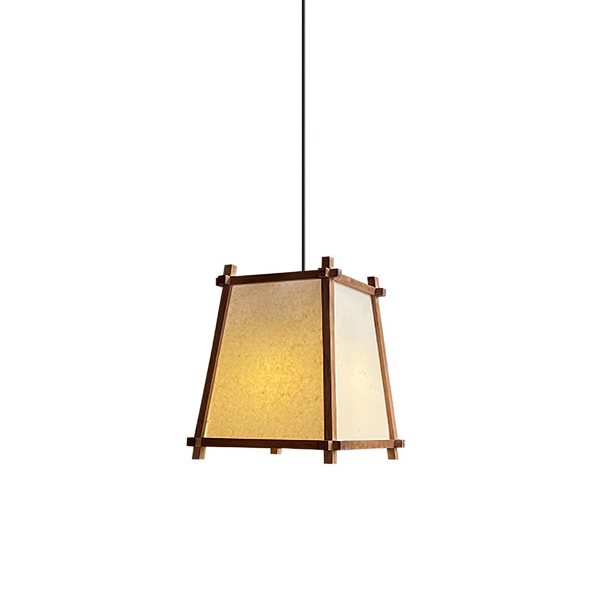 Ritta Pendant Light Fabric Geometric Frame-Neutral Decor