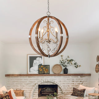 Suspension en bois et métal Oltheyra, élégance premium