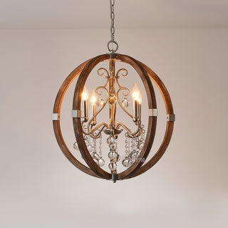 Suspension en bois et métal Oltheyra, élégance premium