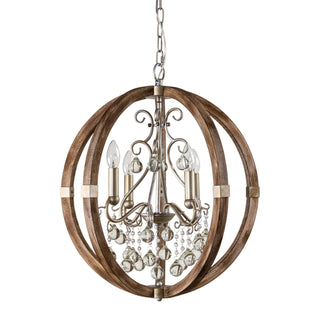 Suspension en bois et métal Oltheyra, élégance premium