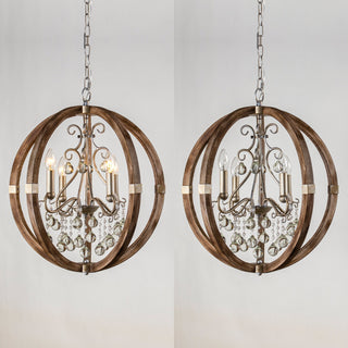 Suspension en bois et métal Oltheyra, élégance premium