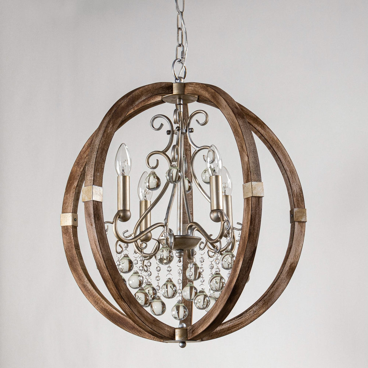 Suspension en bois et métal Oltheyra, élégance premium
