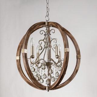 Suspension en bois et métal Oltheyra, élégance premium