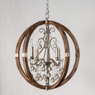 Suspension en bois et métal Oltheyra, élégance premium