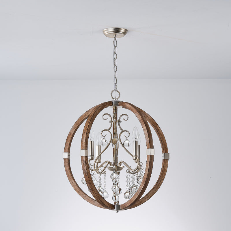 Suspension en bois et métal Oltheyra, élégance premium
