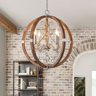 Suspension en bois et métal Oltheyra, élégance premium