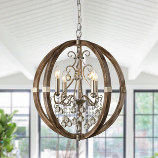 Suspension en bois et métal Oltheyra, élégance premium