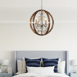 Suspension en bois et métal Oltheyra, élégance premium