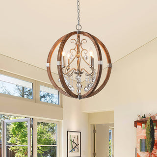 Suspension en bois et métal Oltheyra, élégance premium