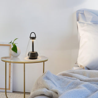 Emarir Scandinavian Glass Table Lamp-Neutral Decor