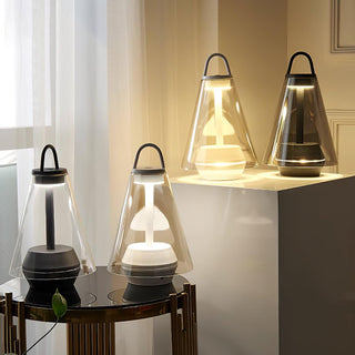 Emarir Scandinavian Glass Table Lamp-Neutral Decor