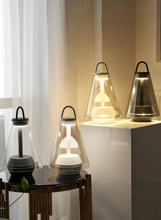 Emarir Scandinavian Glass Table Lamp-Neutral Decor