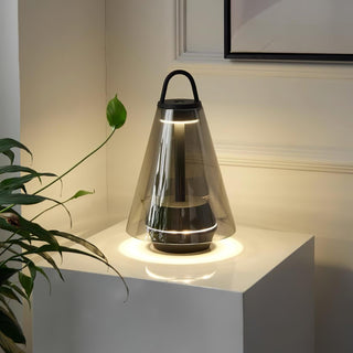 Emarir Scandinavian Glass Table Lamp-Neutral Decor