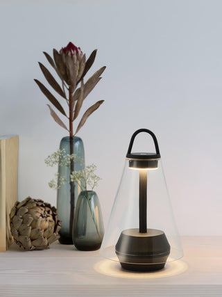 Emarir Scandinavian Glass Table Lamp-Neutral Decor