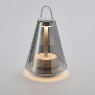 Emarir Scandinavian Glass Table Lamp-Neutral Decor