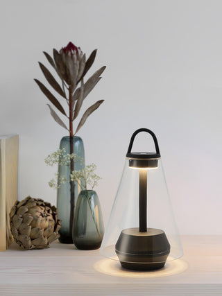 Emarir Scandinavian Glass Table Lamp-Neutral Decor