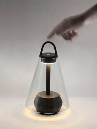 Emarir Scandinavian Glass Table Lamp-Neutral Decor