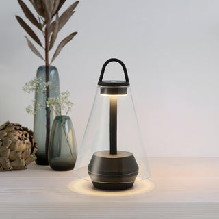 Emarir Scandinavian Glass Table Lamp-Neutral Decor