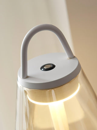 Emarir Scandinavian Glass Table Lamp-Neutral Decor