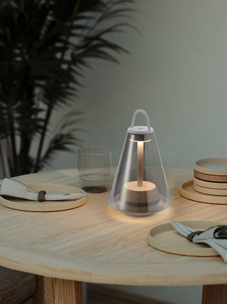 Emarir Scandinavian Glass Table Lamp-Neutral Decor