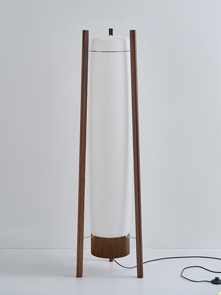 Zezoraril Lampadaire en Bois Noyer Wabi-Sabi