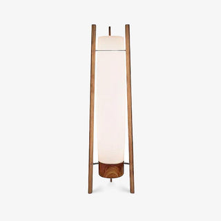 Zezoraril Lampadaire en Bois Noyer Wabi-Sabi