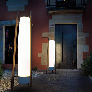 Zezoraril Lampadaire en Bois Noyer Wabi-Sabi