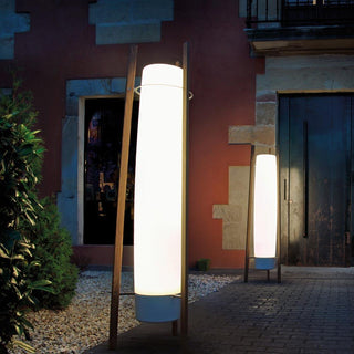 Zezoraril Lampadaire en Bois Noyer Wabi-Sabi
