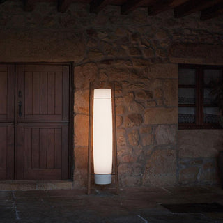 Zezoraril Lampadaire en Bois Noyer Wabi-Sabi