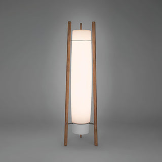Zezoraril Lampadaire en Bois Noyer Wabi-Sabi