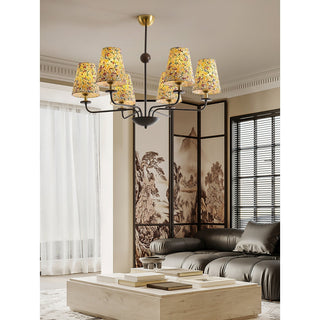 Aurmaren Lustre en Tissu Style Industriel Vintage